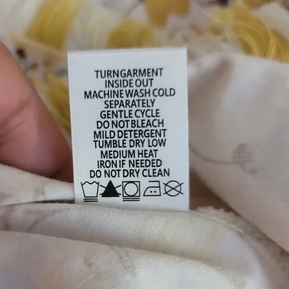 Sz Medium Spartina Island Fringe Salt Marsh Floral Dress Cotton Blend - Picture 9 of 9